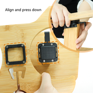 Bambu paslanmaz çelik Pet besleme istasyonu özelleştirilebilir köpek kedi kase tutucu ve besleyici toptan - Product Image 4