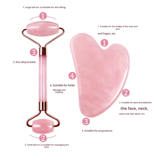 High Quality Custom Anti-aging <b>Jade</b> <b>Roller</b> and Guasha Facial Massage Tool for Face - Product Image 4