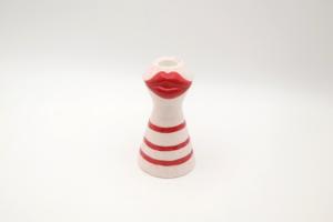 Pot de fleurs en céramique en forme de lèvres rouges, pot à succulentes créatif en forme de lèvres <span class=keywords><strong>sexy</strong></span> pour la décoration de bureau, pot à fleurs en porcelaine rose, 4 pouces - Product Image 3