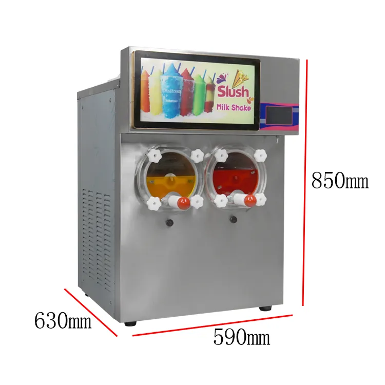 Ice Slush Machine Milkshake Cocktail Sap Smoothie Margarita Machine Bevroren Drank Voor Winkel