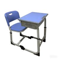 Bureaux et chaises d'étudiant type C renforcés, bureaux d'étude réglables en hauteur, centre de tutorat, plastique-acier, université, école