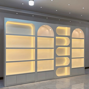 Vitrine <span class=keywords><strong>de</strong></span> présentation cosmétique moderne et luxueuse sur mesure, design écologique pour salon <span class=keywords><strong>de</strong></span> beauté - Product Image 3