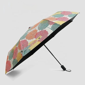 Paraguas para el sol para señora, sombrilla pequeña de 3 pliegues, bonita, UV, promocional chino, disponible - Product Image 2