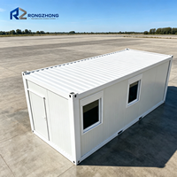 Maison conteneur préfabriquée en kit, bureau temporaire préfabriqué, dortoir pour travailleurs sur chantier