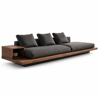 Olivgrünes Ecksofa Modernes L-förmiges Sofa Massivholzrahmen Langlebige Umweltfreundliche Sitzgelegenheit für Wohnzimmer Apartment Hotel