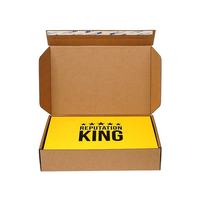 Boîtes en carton ondulé pliables pré-collées, écologiques, recyclables, avec bande de déchirement facile, pour l'expédition transfrontalière, personnalisables avec votre marque