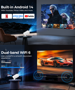Projecteur LED LCD TV Box Smart Home Portable Écran d'accueil HY300Pro 650 Lumens 720P Android 11 8 Go Garantie 1 an - Product Image 4