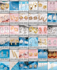 ต่างหูเงินแท้ 925 สำหรับของขวัญคริสต์มาส ดีไซน์เทศกาล ป้องกันอาการแพ้ บรรจุภัณฑ์ของขวัญรวมอยู่ด้วย ขายส่ง - Product Image 2