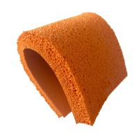 Plaques en mousse de caoutchouc naturel de haute qualité, orange, à cellules ouvertes, en éponge NR, pour ventouse à vide
