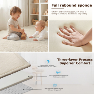 Tapis de jeu pour bébé en <span class=keywords><strong>mousse</strong></span> antibactérienne et désodorisante, neuf, pour le temps passé sur le ventre - Product Image 3