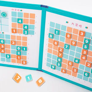 Jeu éducatif d'apprentissage arithmétique Jeu de Sudoku magnétique Livre de Sudoku en bois Jeu de société pour enfants - Product Image 5