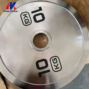 Placas de peso comerciales al por mayor para entrenamiento de fuerza con mancuernas, juego de placas de peso para gimnasio y <span class=keywords><strong>Fitness</strong></span>, placa de peso de 25kg - Product Image 1