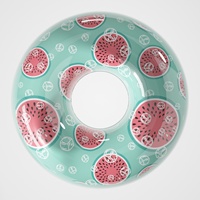 Logo personnalisé cercle de natation transparent PVC pastèque anneau de natation pour enfants adultes Floatie pour piscine décorations de fête