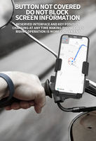 Support de téléphone à verrouillage automatique pour moto, vélo et voiture électrique, fixation pour rétroviseur – Meilleure vente