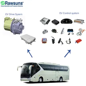 Rawsun AC 220kW senkron Motor EV dönüşüm kiti RAD4198 elektrikli araç dönüşüm kiti otobüs kamyon Motor Electrico Para oto