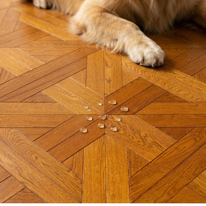 Suelo de Parqué Geométrico de Roble Blanco Ecológico con Garantía de Calidad, Diseño Moderno, Ultra Duradero, Sistema de Click, para Sala de Estar - Product Image 4