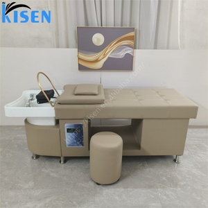 Kisen Low Price Shampoo Bed Fashion Europe <b>Style</b> <b>Head</b> Spa Water Circulation Fumigated Salon Table Customized Color - Product Image 3