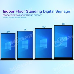 Afficheur numérique sur pied YINGLUX IFS75B 75 pouces 4K plein écran, tactile infrarouge sans contact, pour ascenseurs, signalisation directionnelle et éducation en intérieur - Product Image 2