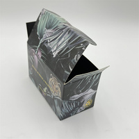 Boîte supérieure avec timbre en feuille d'or métallique pliante boîte de papier d'emballage d'impression florale de marque privée personnalisée personnalisée