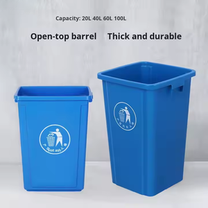 Thùng rác nhựa vuông <span class=keywords><strong>40L</strong></span> có nắp xoay, thiết kế bền cho nhà bếp, trường học, nhà hàng và quản lý chất thải ngoài trời - Product Image 4