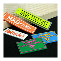 Écusson en PVC souple de haute qualité avec logo de marque personnalisé, à coudre sur les vêtements, accessoires vestimentaires, badge en vinyle 3D en caoutchouc pour vêtements