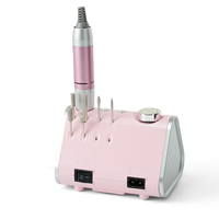 Ponceuse à ongles professionnelle en gros avec pédale, machine électrique à ongles 35000 tr/min, lime électrique puissante avec embouts pour salon
