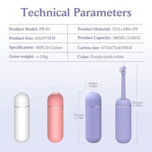 Custom Logo 2024 Unique Portable Travel Bidet Sprayer Shattaf Bidet System Promotional Novelty <b>Gifts</b> ABS+EVA+PP Material 18cm - Product Image 4