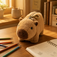 Étui à crayons en peluche Capybara, jouet en peluche doux pour l'école, cadeau, décoration de chambre