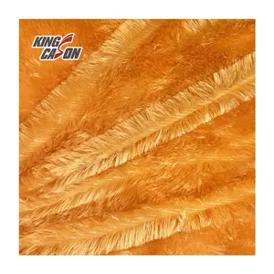 KINGCASON Factory Wholesale Soft Long Hair 100% Polyester PV 1.5m 20 mm Plush Fake Fur Fabric For Making Soft Toy