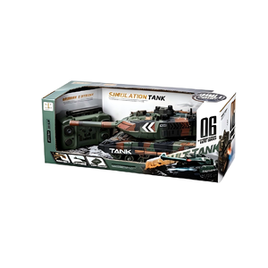 Tank <span class=keywords><strong>militaire</strong></span> télécommandé 2,4 GHz à 13 canaux avec simulation de pulvérisation d'eau, lumières et sons pour enfants - Product Image 5
