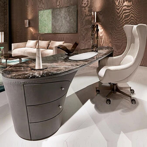 Mueble de oficina moderno, escritorio MDF de madera de alta tecnología, jefe gerente en forma de L, escritorio de oficina ejecutiva - Product Image 3