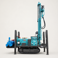 Prix usine Foreuse rotative sur chenilles robuste pour puits profonds de 300 m avec pompe à boue