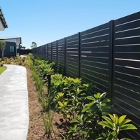 Pagar Slat Berlapis Bubuk Aluminium Daur Ulang Ramah Lingkungan untuk Dekorasi Halaman dan Taman dengan Layanan Pemodelan 3D