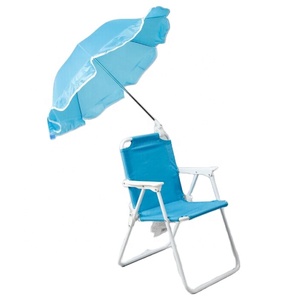 Silla de playa plegable para niños, silla de acampada al aire libre con paraguas - Product Image 1