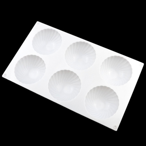 Molde de silicona reutilizable con forma de bola grande y ondas para hacer jabón DIY, pasteles, resina y pudín, de uso industrial. - Product Image 6