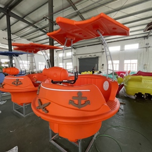 Botes Inflables Eléctricos Comerciales QIQU de PE con Pistolas de Agua, Música LED, Capacidad para 3 Pasajeros, 300 kg, para Parques Acuáticos - Product Image 2