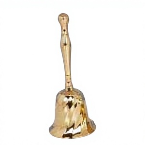 Premium Quality <b>Bell</b> Brass High Polished and Gold Plated Handbell Waiters and Guard <b>Calling</b> <b>Bells</b> for Restaurants & Office - Product Image 1