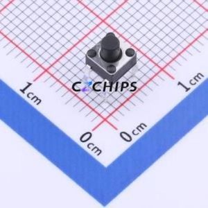 TS-KG09-AT50F Tactile <b>Switch</b> Through hole Component (THT) <b>Switch</b> Single Pole Single Throw Round Button 2.5N Through Hole - Product Image 1