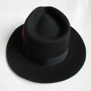 Chapeau Fedora Unisexe en Feutre de Laine Vintage - Large Bord Respirant et Ajustable pour l'Église et l'Usage Quotidien - Product Image 2