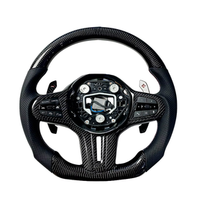 <span class=keywords><strong>Volant</strong></span> chauffant en fibre de carbone de qualité supérieure pour Série 4 G20/G28/G80/F30/F10, design sport en <span class=keywords><strong>cuir</strong></span> - Product Image 1