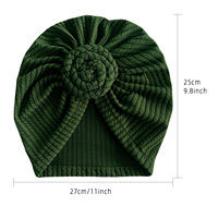 Turban Élastique Épaissi Zifeng OEM, Nouveau Style Fleur, Chapeau Torsadé Ethnique, Turban Mode Polyvalent, Hijab Chaud