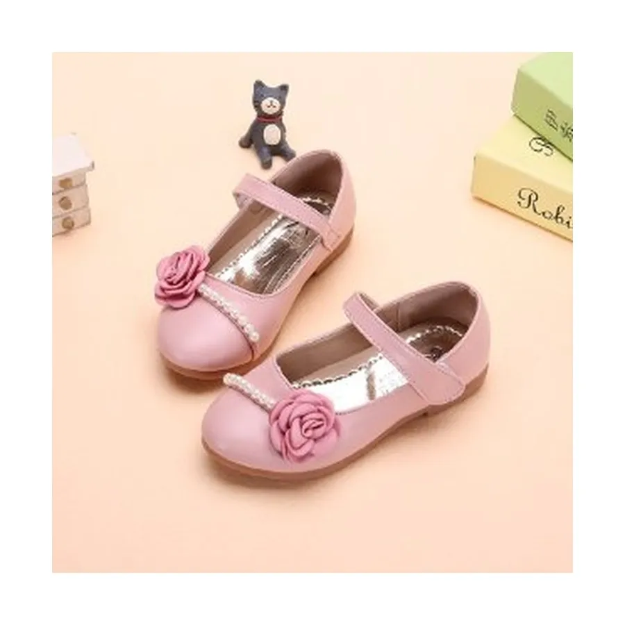 Hot Sale Günstige Leder Kinder Kinder Casual Fashion Mädchen Schuhe Kinder Blumen schuhe Größe 26 bis 35