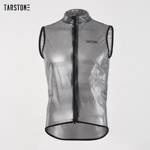 Tarstone Custom Ultralight Cycling Vest Waterproof Windproof Bike Gilet With Pockets 2 Way Zipper Cycling Jersey Vest