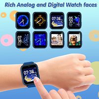 Reloj Inteligente S16 para Niños, Resistente al Agua, Reproductor de Música MP3, Podómetro, Funciones de Juego, para Niños y Niñas, iOS, Plástico, TFT
