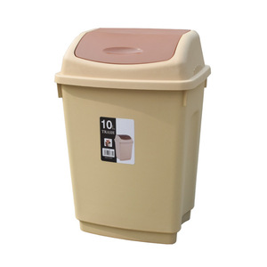 Mini Bote de Basura con Tapa Abatible, 10L, Rectangular, para Uso en Interiores, Oficina, Escuela, Rojo, Amarillo, Verde, Blanco, Gris - Product Image 5