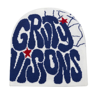 Gorra de esquí de punto Jacquard con logotipo personalizado gorra de punto Jacquard cálida al por mayor para hombres y mujeres gorros cálidos con estampado de dibujos animados estampados