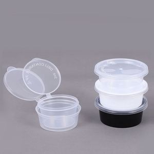 Tazón Pequeño Biodegradable de PP con Tapa, Personalizable para Catering, Recomendado como Vaso Desechable para Salsas - Product Image 3