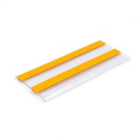 Porte-étiquettes en plastique transparent pour supermarché, épicerie, porte-étiquettes adhésif pour prix, bande de données