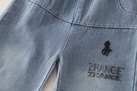 Nouvelle Collection 2026 : Ensemble Deux Pièces Garçon Style Coréen Tendance Automne-Printemps – Haut en Jean Demi-Zip et Pantalon