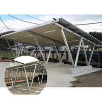 Structure de montage solaire pour carport, support de panneaux photovoltaïques, auvent de carport, supports de montage
